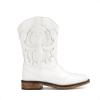 DREAM PAIRS Toddler Cowboy Boots Cowgirl Boots for Girls Square Toe Mid Calf Boys Western Fashion Riding Shoes for Toddler/Little Kid/Big Kid(White)