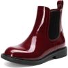 DREAM PAIRS Girls Ankle Boots with Side Zipper Chelsea Booties Low Heels Girl Fashion Shoes for Toddler/Little Kid/Big Kid(Burgundy)