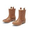 DREAM PAIRS Girls Cowgirl Cowboy Western Mid Calf Tassel Boots(Camel)