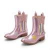 DREAM PAIRS Girls Cowgirl Cowboy Western Mid Calf Tassel Boots(Pink)