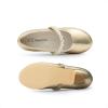 DREAM PAIRS Girls Dress Shoes Low Heels for Little Big Girl Mary Jane Shoes with Pearl Rhinestones Flower Girl Pumps Princess Wedding Party(Gold)