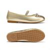 DREAM PAIRS Girls Dress Shoes Slip-on Flower Girl Ballet Flats for Party, Wedding, Performance, Prom, Graduation(Gold)