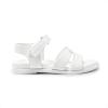 DREAM PAIRS Girls Sandals Open Toe Princess Flat Sandals Strappy Summer Shoes Toddler/Little Kid(White)