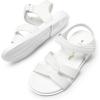 DREAM PAIRS Girls Sandals Open Toe Princess Flat Sandals Strappy Summer Shoes Toddler/Little Kid(White)