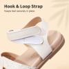 DREAM PAIRS Girls Sandals Open Toe Princess Flat Sandals Strappy Summer Shoes Toddler/Little Kid(White-glitter)
