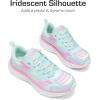 DREAM PAIRS Girls Shoes Sneakers Kids Tennis Shoes Lightweight Lace Up Running Casual Walking Shoes(Mint Green/Rainbow)