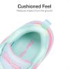 DREAM PAIRS Girls Shoes Sneakers Kids Tennis Shoes Lightweight Lace Up Running Casual Walking Shoes(Mint Green/Rainbow)
