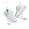 DREAM PAIRS Girls Shoes Sneakers Kids Tennis Shoes Lightweight Lace Up Running Casual Walking Shoes(Mint Green/Rainbow)