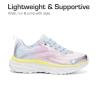 DREAM PAIRS Girls Shoes Sneakers Kids Tennis Shoes Lightweight Lace Up Running Casual Walking Shoes(Rainbow/Silver)
