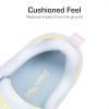 DREAM PAIRS Girls Shoes Sneakers Kids Tennis Shoes Lightweight Lace Up Running Casual Walking Shoes(Rainbow/Silver)
