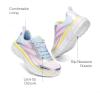 DREAM PAIRS Girls Shoes Sneakers Kids Tennis Shoes Lightweight Lace Up Running Casual Walking Shoes(Rainbow/Silver)