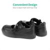 DREAM PAIRS Kids Girls Mary Jane Sneakers Strap Toddler Little Girls School Shoes Soft Walking Party Flat Shoes(Black)
