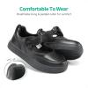 DREAM PAIRS Kids Girls Mary Jane Sneakers Strap Toddler Little Girls School Shoes Soft Walking Party Flat Shoes(Black)