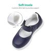 DREAM PAIRS Kids Girls Mary Jane Sneakers Strap Toddler Little Girls School Shoes Soft Walking Party Flat Shoes(Navy)