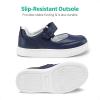 DREAM PAIRS Kids Girls Mary Jane Sneakers Strap Toddler Little Girls School Shoes Soft Walking Party Flat Shoes(Navy)