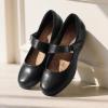 DREAM PAIRS Womens Ballet Mary Jane Flats, Comfortable Business Office Dress Shoes for Women Dressy and Work with Ankle Strap(Black)