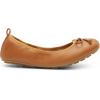 DREAM PAIRS Women’s Flats, Foldable Ballet Flats for Women, Bowknot Round Toe Comfort Light Weight Slip-On Dress Shoes(Brown)