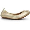DREAM PAIRS Women’s Flats, Foldable Ballet Flats for Women, Bowknot Round Toe Comfort Light Weight Slip-On Dress Shoes(Gold)