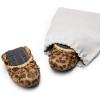 DREAM PAIRS Women’s Flats, Foldable Ballet Flats for Women, Bowknot Round Toe Comfort Light Weight Slip-On Dress Shoes(Leopard)