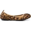 DREAM PAIRS Women’s Flats, Foldable Ballet Flats for Women, Bowknot Round Toe Comfort Light Weight Slip-On Dress Shoes(Leopard)