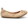 DREAM PAIRS Women’s Flats, Foldable Ballet Flats for Women, Bowknot Round Toe Comfort Light Weight Slip-On Dress Shoes(Nude)