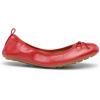 DREAM PAIRS Women’s Flats, Foldable Ballet Flats for Women, Bowknot Round Toe Comfort Light Weight Slip-On Dress Shoes(Red)