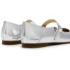 DREAM PAIRS Women’s Silver Square Toe Mary Jane Flats: Comfortable Casual Slip On Dress Shoes with Buckle Strap for Women’s Daily Wear(Silver)