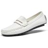 DREAM PAIRS Women’s Loafers Penny Loafer Slip on Casual Dressy Comfortable Business Work Office Moccasins Driving Loafer Shoes(White)