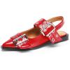 DREAM PAIRS Women’s Slingback Ballet Flats, Pointed Toe Buckle Comfortable Dress Slip-on Flat Shoes