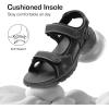 DREAM PAIRS Men’s Arch Support Hiking Sandals Sport Outdoor Athletic Comfortable Summer Beach Water Sandals(Black)