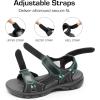DREAM PAIRS Men’s Arch Support Hiking Sandals Sport Outdoor Athletic Comfortable Summer Beach Water Sandals(Black)