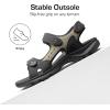 DREAM PAIRS Men’s Arch Support Hiking Sandals Sport Outdoor Athletic Comfortable Summer Beach Water Sandals(Black/Grey)