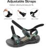 DREAM PAIRS Men’s Arch Support Hiking Sandals Sport Outdoor Athletic Comfortable Summer Beach Water Sandals(Black/Grey)