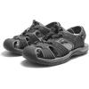 DREAM PAIRS Men’s Support Sandals: Athletic, Outdoor, Quick-Dry Mesh, Closed Toe, Lightweight, Comfortable Water Shoes(Black/Dark Grey)