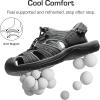 DREAM PAIRS Men’s Support Sandals: Athletic, Outdoor, Quick-Dry Mesh, Closed Toe, Lightweight, Comfortable Water Shoes(Black/Dark Grey)