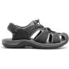 DREAM PAIRS Men’s Support Sandals: Athletic, Outdoor, Quick-Dry Mesh, Closed Toe, Lightweight, Comfortable Water Shoes(Black/Dark Grey)