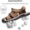 DREAM PAIRS Men’s Support Sandals: Athletic, Outdoor, Quick-Dry Mesh, Closed Toe, Lightweight, Comfortable Water Shoes(Brown)
