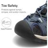 DREAM PAIRS Men’s Support Sandals: Athletic, Outdoor, Quick-Dry Mesh, Closed Toe, Lightweight, Comfortable Water Shoes(Dark Blue)