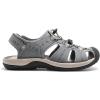 DREAM PAIRS Men’s Support Sandals: Athletic, Outdoor, Quick-Dry Mesh, Closed Toe, Lightweight, Comfortable Water Shoes(Grey)