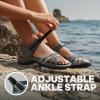 DREAM PAIRS Womens Sandals Light Weight Hiking Sandals for Women Comfortable Athletic Quick-Drying Walking Hiking Water Sandals(Grey)