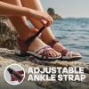 DREAM PAIRS Womens Sandals Light Weight Hiking Sandals for Women Comfortable Athletic Quick-Drying Walking Hiking Water Sandals(Red)