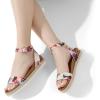 DREAM PAIRS Women’s Open Toe Platform Espadrille Wedge Sandals Comfortable One Band Dressy Casual Sandals for Women(Floral)