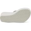 DREAM PAIRS Women’s Platform Flip Flop Rhinestones Arch Support Comfortable Soft Cushion Wedge Flip Flops Summer Thong Sandals(Grey)