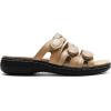 DREAM PAIRS Women’s Slide Sandals Comfortable Arch Support Casual Walking Sandals Adjustable Straps Slip On Low Wedge Flat Sandals(Nude)