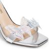 DREAM PAIRS Lace Up High Heels Stilletos Gladiator Open Square Toe Fashion Dressy Wedding Bridal Pumps Sandals(All Silver-pat)
