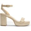 DREAM PAIRS Platform Heels for Women High Block Chunky Open Toe Ankle Strap Heels Fashion Wedding Party Evening Prom Dance Dress Pump Sandals Shoes(Gold-glitter)