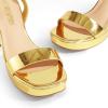 DREAM PAIRS Platform Heels for Women High Block Chunky Open Toe Ankle Strap Heels Fashion Wedding Party Evening Prom Dance Dress Pump Sandals Shoes(Gold-pat)
