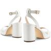 DREAM PAIRS Platform Heels for Women High Block Chunky Open Toe Ankle Strap Heels Fashion Wedding Party Evening Prom Dance Dress Pump Sandals Shoes(White-pu)