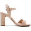 DREAM PAIRS Women’s Chunky Heels Open Toe Ankle Strap High Block Comfy Dress Heel Sandals Pumps Shoes(Nude/Suede)