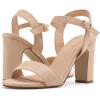 DREAM PAIRS Women’s Chunky Heels Open Toe Ankle Strap High Block Comfy Dress Heel Sandals Pumps Shoes(Nude/Suede)